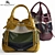 Burberry Whipstitch Bag: Timeless Elegance 3D model small image 1