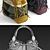 Burberry Whipstitch Bag: Timeless Elegance 3D model small image 3