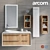 ARCOM POLLOCK COMPOSITION 36 Bathroom Furniture Set 3D model small image 2