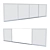 Sleek Aluminum Sliding Door 3D model small image 2