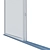 Sleek Aluminum Sliding Door 3D model small image 3