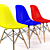 Eames DSW Plastic Side Chair 3D model small image 2