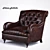 Title: Luxury Caledonian Club Armchair | Dark Gloss Finish 3D model small image 1