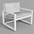 Sleek Wood Chair Design 3D model small image 2