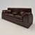 Luxury Leather Sofa 3D model small image 2
