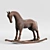 Miniature Toy Horse for Imaginative Play 3D model small image 1