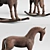 Miniature Toy Horse for Imaginative Play 3D model small image 2