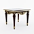 Elegant Baroque Giano Table 3D model small image 1