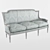 Elegance Victorian 3-Seater Sofa 3D model small image 1