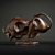 Contemporary Bronze Bull Sculpture 3D model small image 2