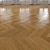 Premium Oak Chevron Floor: Realistic, High-Quality Design 3D model small image 1