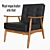 Wyatt Vegan Leather Armchair: Chic Comfort 3D model small image 1