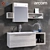 E.LY COMPOSITION 40: Stylish Bathroom Furniture Set 3D model small image 2