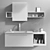 E.LY COMPOSITION 40: Stylish Bathroom Furniture Set 3D model small image 3