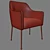 Luxurious Velvet Armchair: Anthropologie Elowen 3D model small image 3