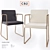 Sleek CB2 Rouka Chair 3D model small image 1
