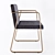 Sleek CB2 Rouka Chair 3D model small image 2