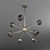 Orbit 2 Chandelier: Elegant and Contemporary 3D model small image 1