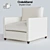 Modern Dryden Chair 3D model small image 1