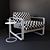 Minimalist Modern Chair by Restoration Hardware 3D model small image 3