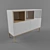 Multifunctional Wooden Cabinet 3D model small image 1