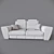 Tarello PUSHE Sofa Bed: Stylish & Versatile 3D model small image 3