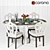 Elegant Dining Set: Garda Decor 3D model small image 1