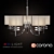 Sleek Minimalist Chandelier - Prato Collection 3D model small image 2