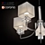 Sleek Minimalist Chandelier - Prato Collection 3D model small image 3