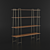 Title: Rustic Kiaat Plank Shelf 3D model small image 1