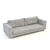 Elegant Velvet Sofa 3D model small image 1