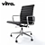 Sleek and Stylish: Vitra Aluminum Chair EA 117 3D model small image 1