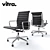 Sleek and Stylish: Vitra Aluminum Chair EA 117 3D model small image 2