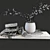 Elegant Olive Tableware Set 3D model small image 3