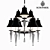 Schonbek Diva 7149 9-Light Chandelier: Elegant Illumination 3D model small image 1