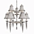 Schonbek Diva 7149 9-Light Chandelier: Elegant Illumination 3D model small image 3