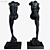 Elegant Bronze Sculpture 3D model small image 1