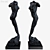 Elegant Bronze Sculpture 3D model small image 2