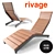 RIVAGE Deckchair: Stylish Relaxation 3D model small image 1