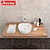 RAVAK Moon 1C: Modern Washbasin, 400mm Width 3D model small image 3