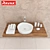 Modern Washbasin Ravak Moon 3 3D model small image 3