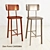 Stylish Carisma Barstool by Dan Form 3D model small image 1