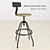 Swivel Studio Work Stool: Maximizing Comfort and Efficiency 3D model small image 1