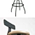 Swivel Studio Work Stool: Maximizing Comfort and Efficiency 3D model small image 3