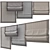 Versatile Roman Curtain with Textured Design 3D model small image 1