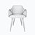 Modern Elegance: Lule Dining Chair 3D model small image 2