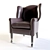 Luxury Leather Asher Chair 3D model small image 2