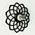 Floral Black Dual-purpose Light 3D model small image 1