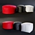 Stylish Ottoman Seating: Variety of Shapes, Sizes & Colors 3D model small image 1