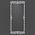 Antique Silver Coated Mirror 3D model small image 1